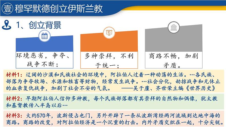 【历史教学帮】(2024-2025学年)初中历史九年级上册 第12课 阿拉伯帝国 同步精品课件第7页
