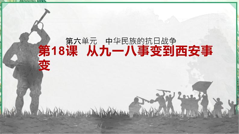 部编版八年级历史上册同步精品课堂第18课 从九一八事变到西安事变(课件)03