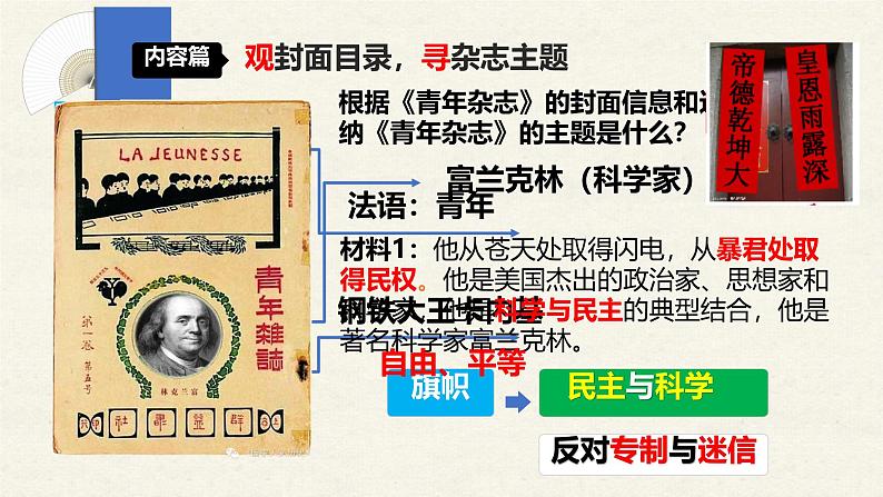统编版八年级历史上学期4.12《新文化运动》【课件】第7页