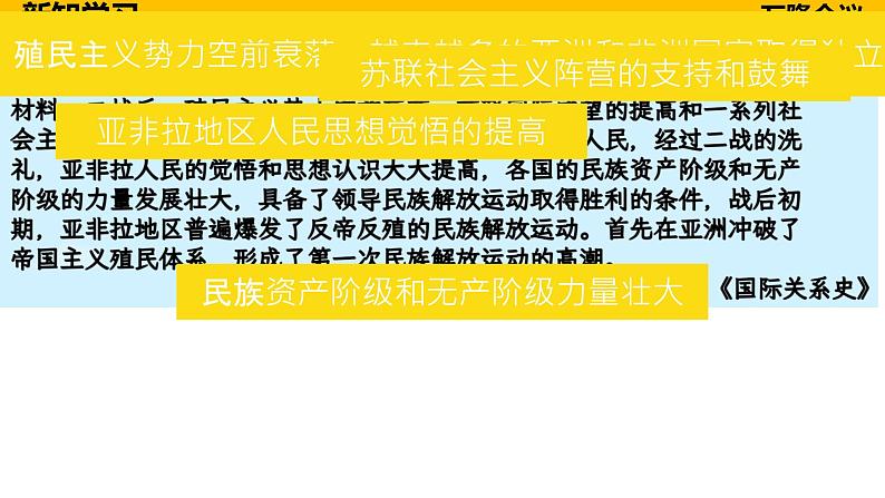 初中历史人教版九年级下册第19课 亚非拉国家的新发展 课件07