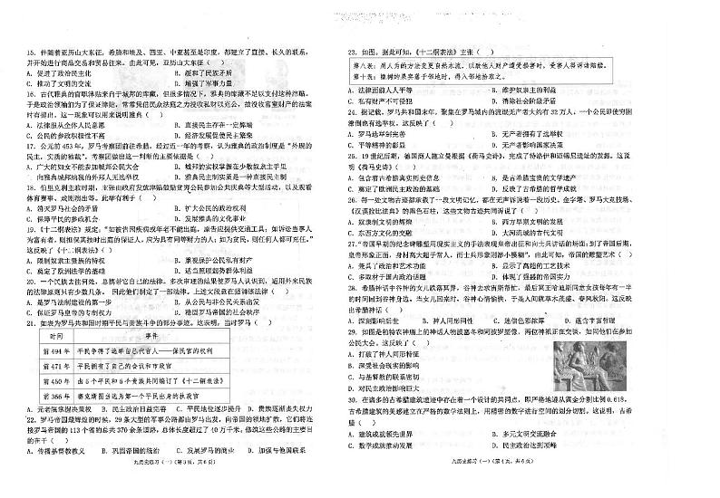 广东省汕头市潮南区陈店实验学校2024-2025学年九年级上学期9月月考历史试题第2页