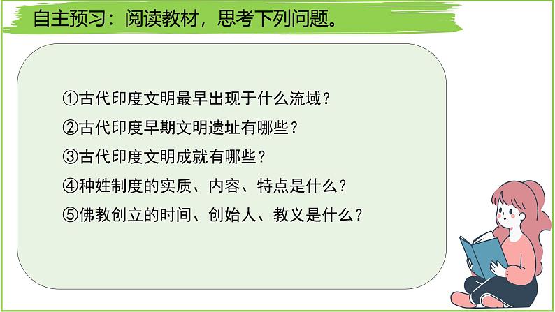 人教版(2024)历史 九年级上册 第3课 古代印度 课件第3页