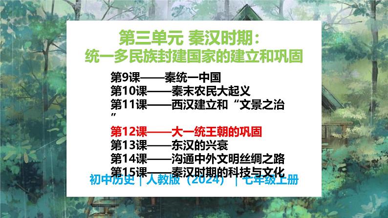 第12课 大一统王朝的巩固-初中历史七年级上册 同步教学课件+素材(人教版2024)01