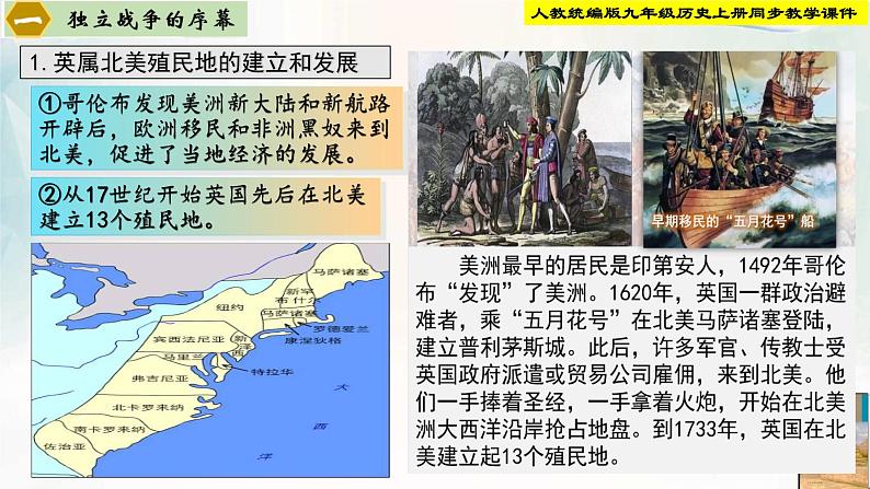 【新课标•新理念】人教部编版九年级历史上册第18课 美国的独立(同步课件)第4页