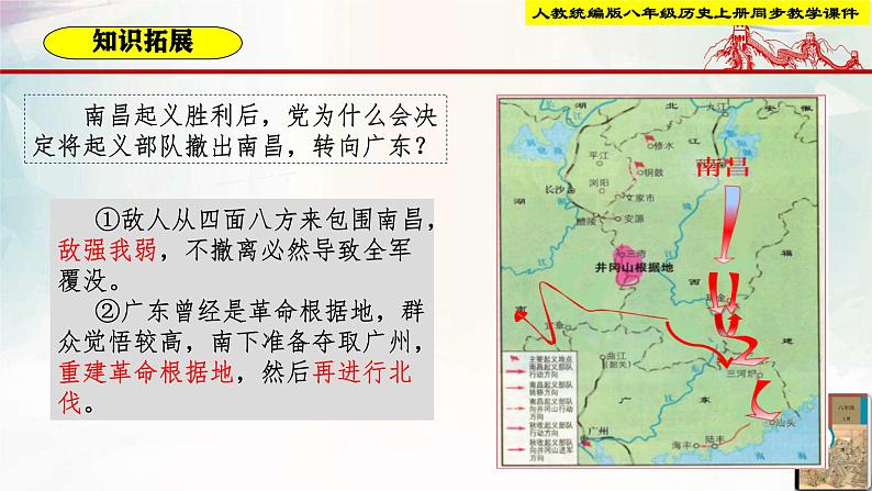 【新课标•新理念】人教部编版八年级历史上册第16课 毛泽东开辟井冈山道路(同步课件)第6页
