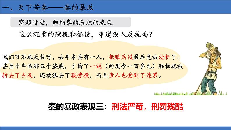 初中历史人教版七年级上册第10课 秦末农民大起义 课件第8页