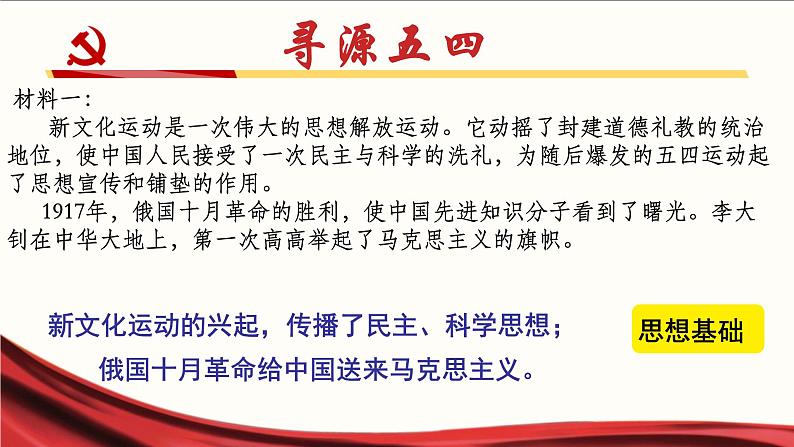 初中历史人教版八年级上册第13课 五四运动 课件第4页