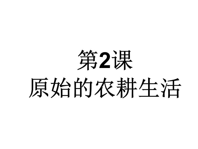 最新2023秋人教版七上历史 第2课《原始的农耕生活》课件第5页