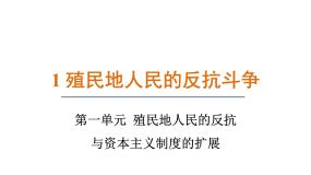 初中历史人教版（2024）九年级下册第1课 殖民地人民的反抗斗争课堂教学课件ppt
