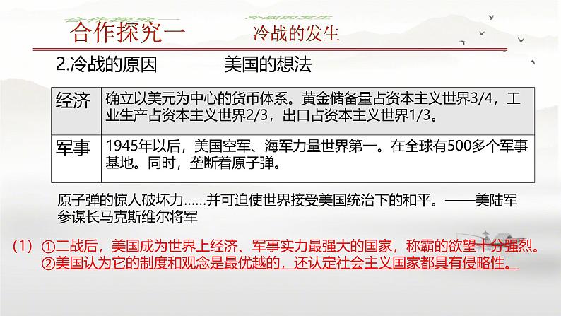初中历史人教版九年级下册第16课 冷战 课件04