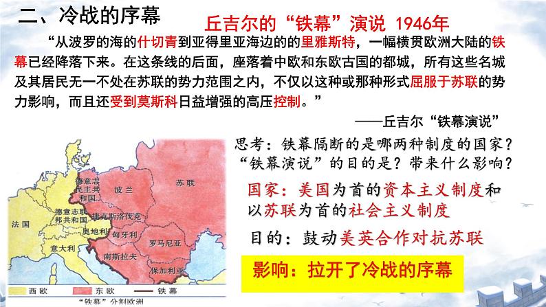初中历史人教版九年级下册第16课 冷战 课件第8页