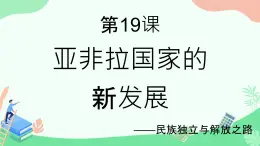 初中历史人教版九年级下册第19课 亚非拉国家的新发展 课件