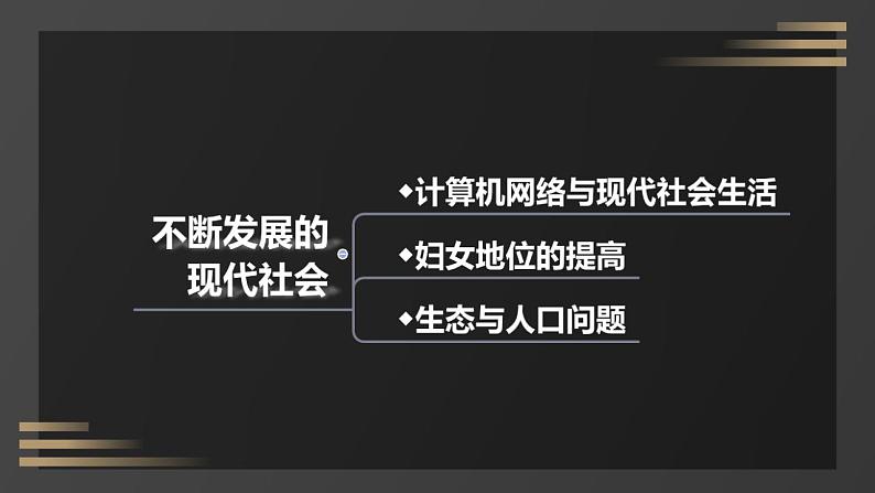 初中历史人教版九年级下册第22课 不断发展的现代社会 课件第3页