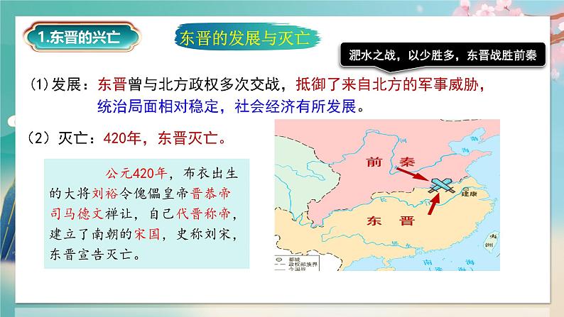部编 2024版历史七年级上册第18课东晋南朝政治和江南地区开发【课件】第7页