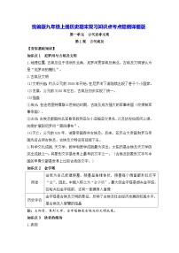 統(tǒng)編版九年級上冊歷史期末復(fù)習(xí)知識(shí)點(diǎn)考點(diǎn)提綱詳細(xì)版