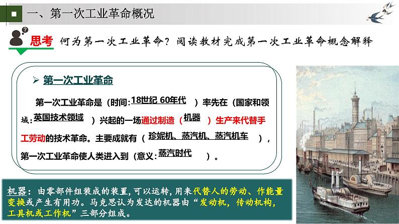 统编版初中历史九上第20课第一次工业革命 课件第4页
