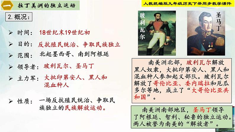 【新课标•新理念】人教部编版九年级历史下册第1课 殖民地人民的反抗斗争(同步课件)第6页