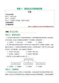 2025年中考?xì)v史一輪復(fù)習(xí)（練習(xí)）專題10 新民主主義革命的開始（解析版）