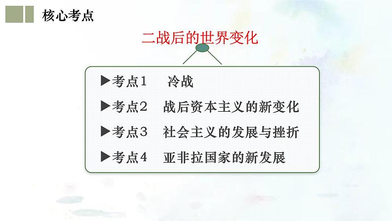 (部编版)中考历史一轮复习考点练习课件专题31 二战后的世界变化(含答案)第6页