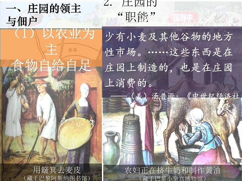 部编版历史九年级上册第三单元第八课_西欧庄园【课件】第6页