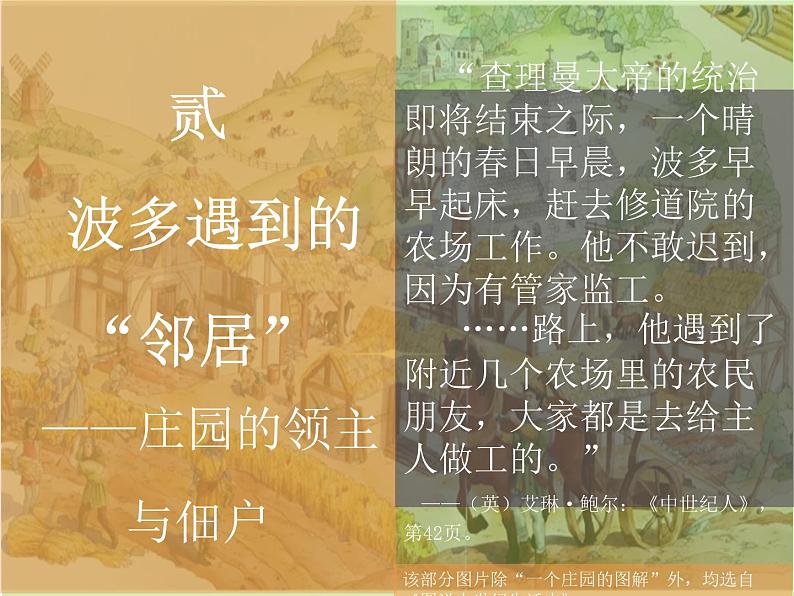 部编版历史九年级上册第三单元第八课_西欧庄园【课件】第8页