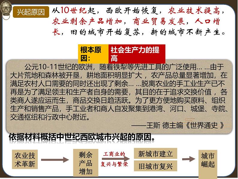 部编版历史九年级上册第三单元第九课_中世纪城市和大学的兴起【课件】第8页