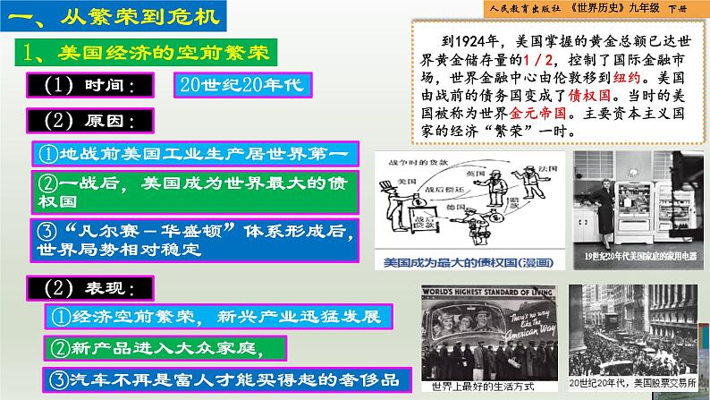 人教统编版九年级历史下册第13课 罗斯福新政(同步教学课件)第5页