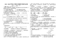 辽宁省朝阳市第八中学2024-2025学年部编版九年级上学期历史期中测试题