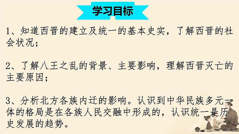 初中 历史 人教版(2024) 七年级上册第17课 西晋的短暂统一和北方各族的内迁 课件第2页