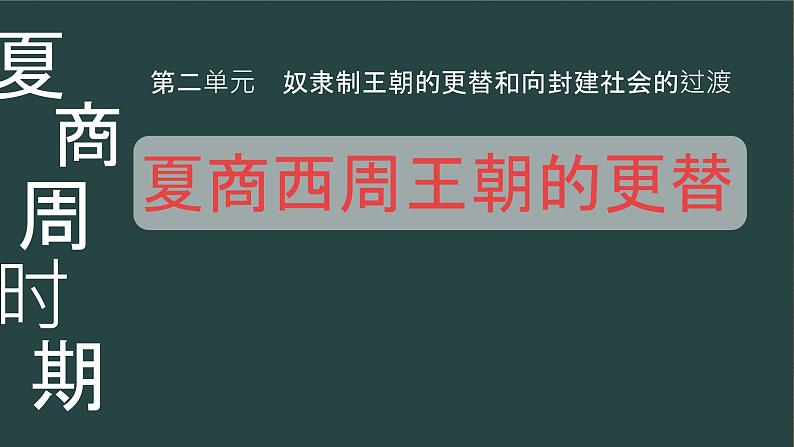 初中 历史 人教版(2024) 七年级上册第4课 夏商西周王朝的更替 课件第3页