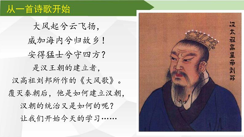 第11课西汉建立和“文景之治”(课件PPT版)第1页