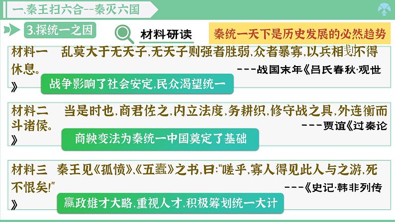 「2024新教材课件」部编版七年级上册历史 第9课 秦统一中国第8页