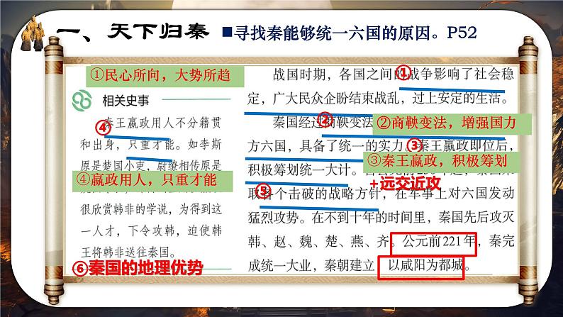 初中 历史 人教版(2024) 七年级上册第9课 秦统一中国 课件第5页