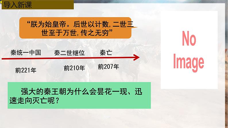 初中 历史 人教版(2024) 七年级上册第10课 秦末农民大起义 课件第1页
