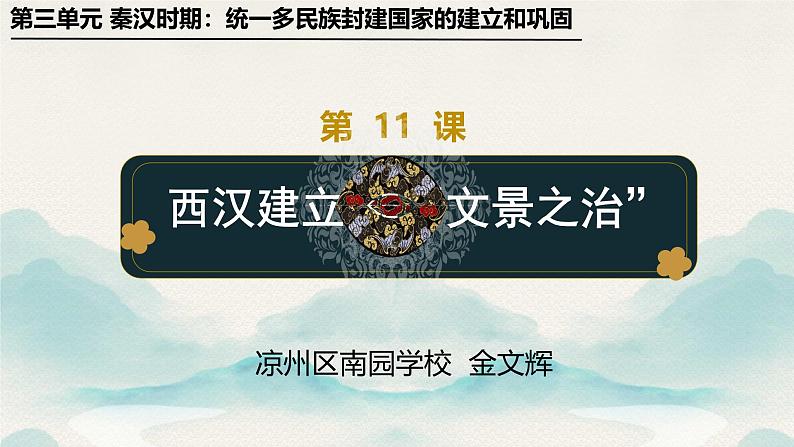 初中 历史 人教版(2024) 七年级上册第11课 西汉建立和“文景之治” 课件第2页