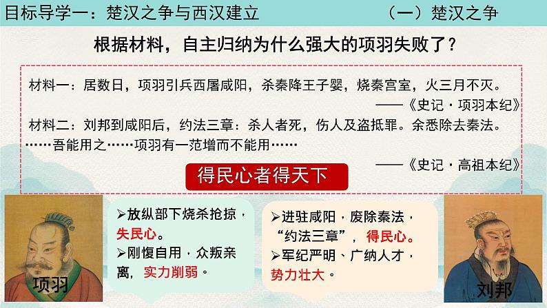 初中 历史 人教版(2024) 七年级上册第11课 西汉建立和“文景之治” 课件第6页