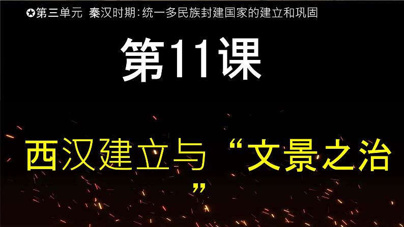 初中 历史 人教版(2024) 七年级上册第11课 西汉建立和“文景之治” 课件第2页