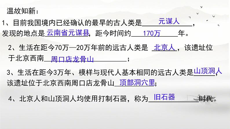 初中 历史 人教版(2024) 七年级上册第2课 原始农业与史前社会 课件第3页