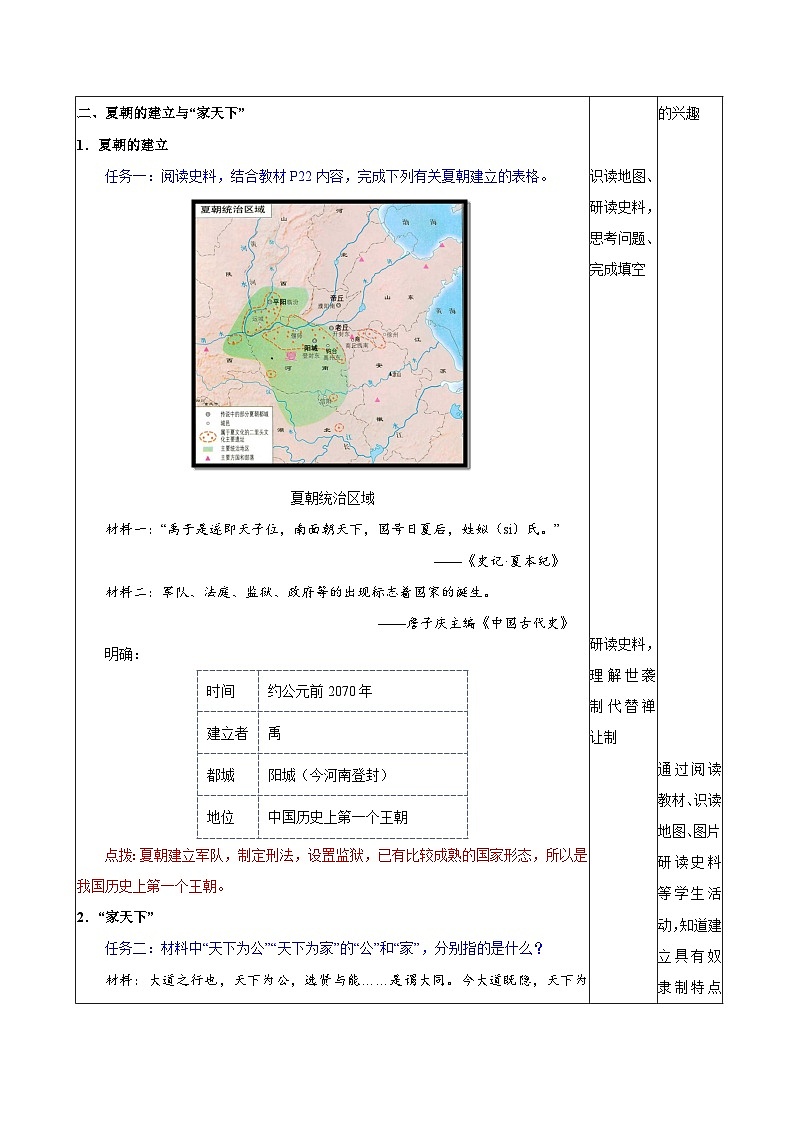 第4课 夏商西周王朝的更替(教学设计)-(统编版2024)第2页