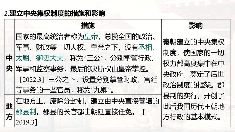 统编版(2024版)七年级上册历史第三单元 秦汉时期:统一多民族封建国家的建立和巩固 复习课件第7页