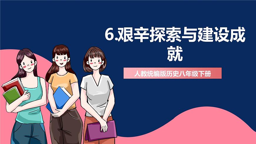 人教統(tǒng)編版歷史八年級下冊6《艱辛探索與建設(shè)成就》（課件）第1頁