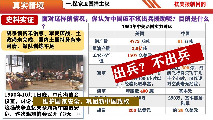 第2課  抗美援朝（精品課件）-【情境式課堂】八年級(jí)歷史下冊(cè)教學(xué)課件與學(xué)案（部編版）第4頁(yè)
