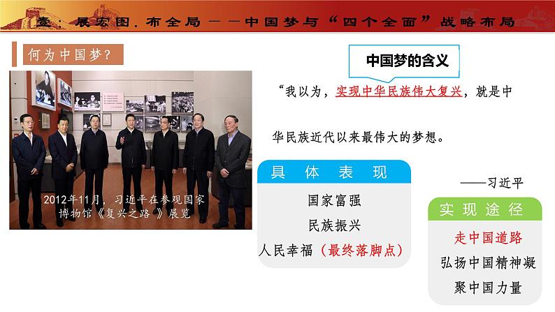 第11课 为实现中国梦而努力奋斗(教学课件) 第4页