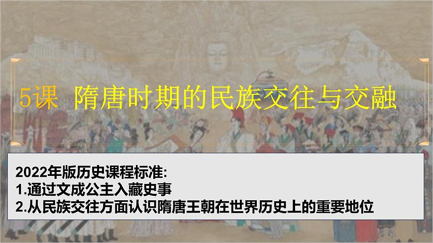 人教版（2024）7下歷史第5課《隋唐時期的民族交往與交融》課件第2頁