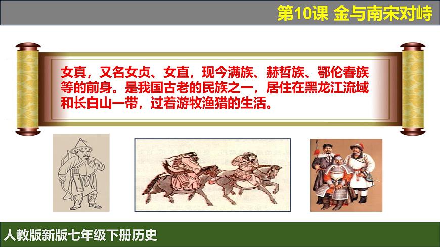 人教版（2024）7下歷史第10課《 金與南宋對峙》課件第7頁