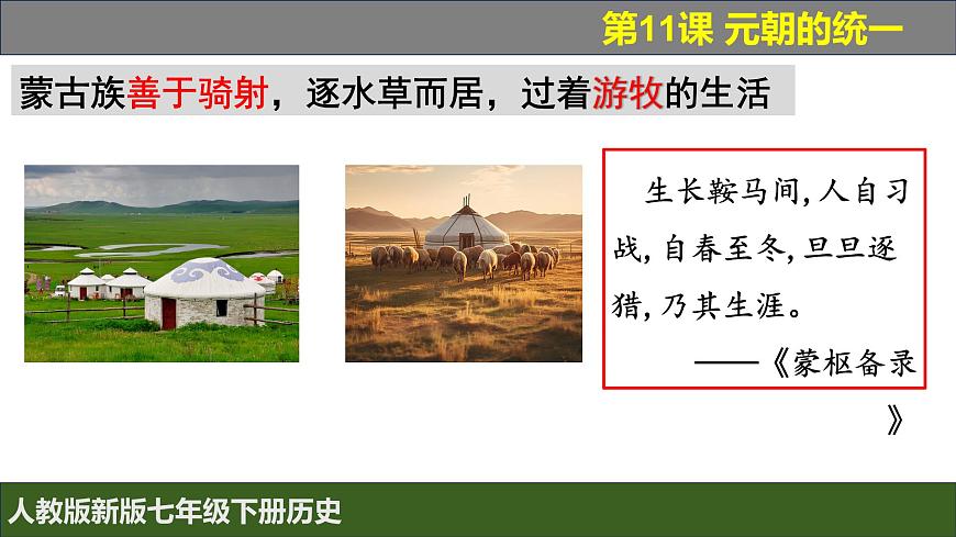人教版（2024）7下歷史第11課《元朝的統(tǒng)一》課件第6頁