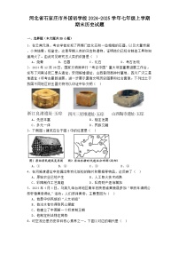 河北省石家庄市外国语学校2024-2025学年七年级上学期期末历史试题