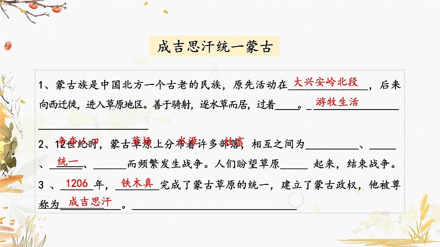 第10課 蒙古族的興起與元朝的建立第4頁