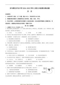 2024～2025学年四川省泸州市龙马潭区泸化中学九年级上1月期末考试历史试卷(含答案)