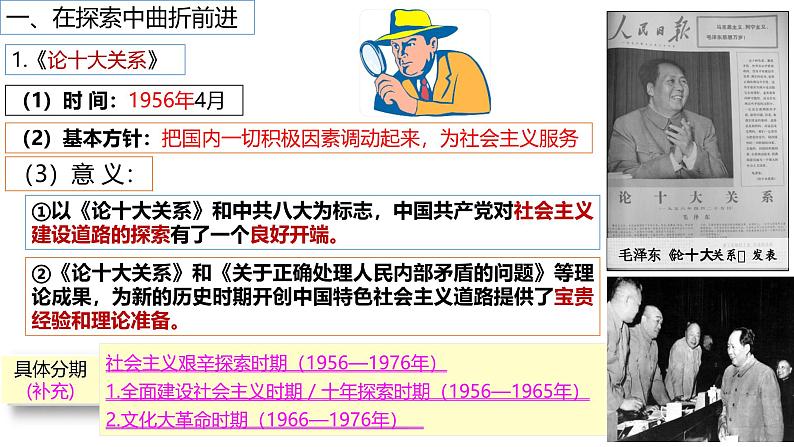 人教版初中历史八年级下册 第6课 艰辛探索与建设成就-精讲优质课件(核心素养提升版)第4页